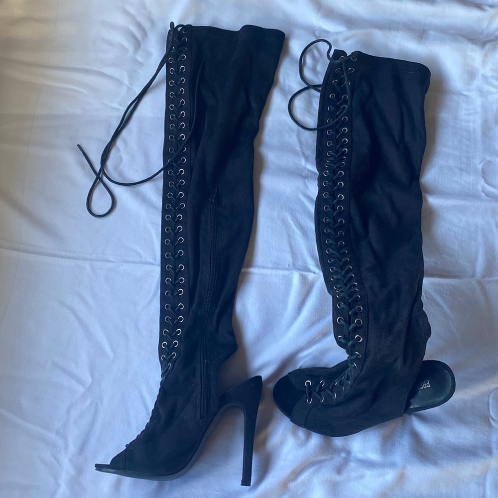 Thigh high boots